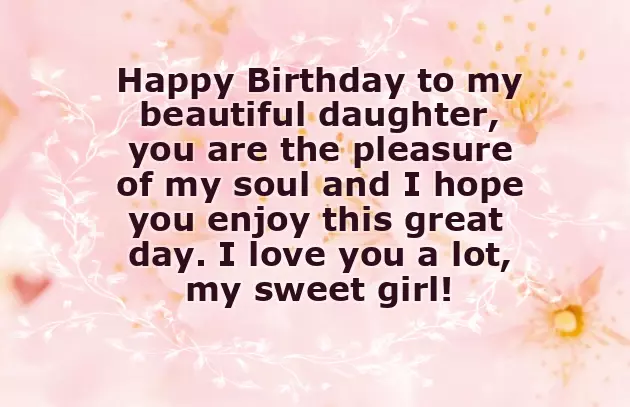 Birthday Words For Daughter