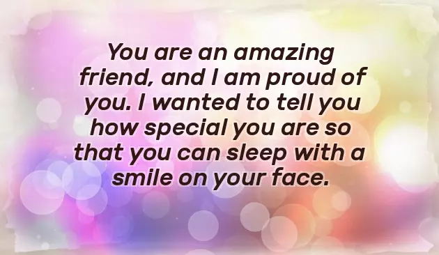 Lovely Good Night Message For A Friend