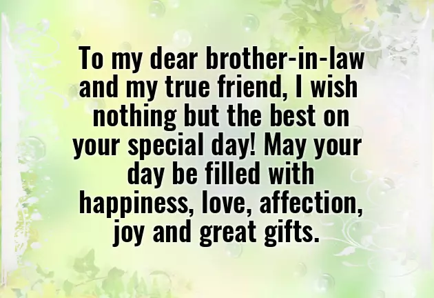 Wishes For Brother In Law Birthday