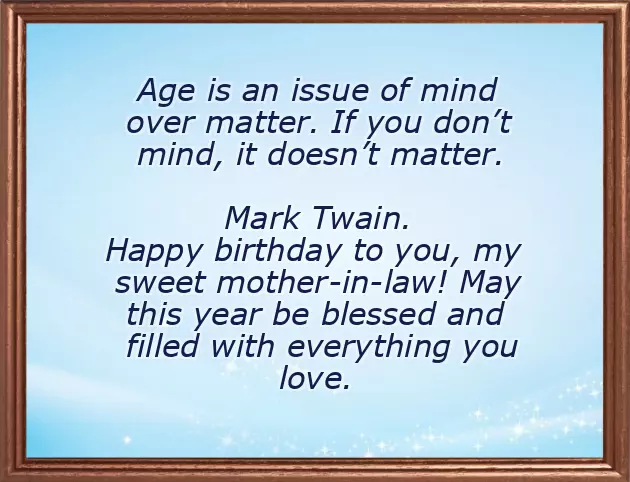 Birthday Text For Mother In Law