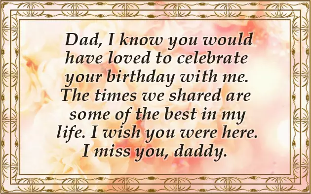 Birthday Quotes For Dad In Heaven