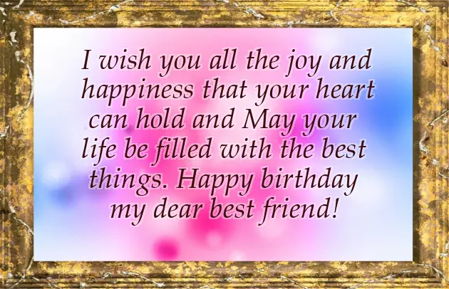 Happy Birthday Wishes For Best Friend Female