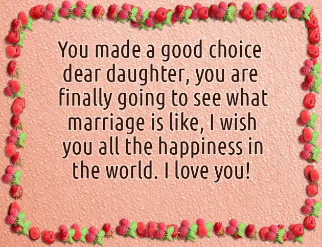 Congratulations Wishes For Daughter Marriage