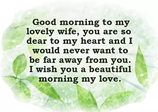 Wife Good Morning Wish
