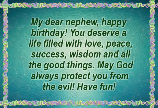 Birthday Wishes For Your Nephew
