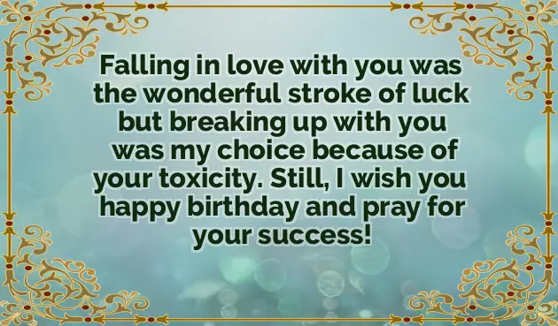Birthday Wishes Ex Boyfriend