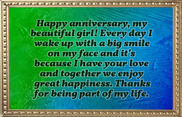 Sweet Anniversary Message For Girlfriend