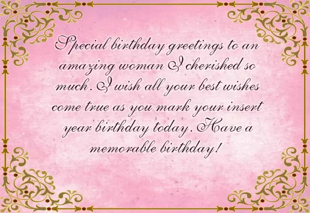 Birthday Greetings From Mother