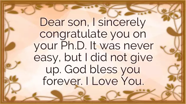 Congratulations On Your Doctorate