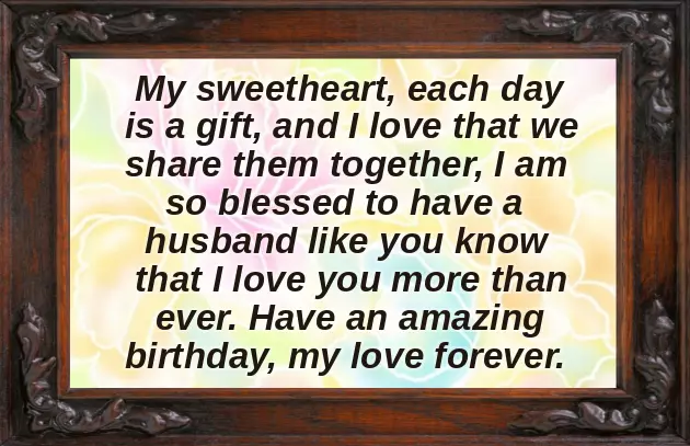 Hubby Birthday Lines