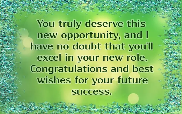 Congratulations For New Position Email Congratulations For New Position Email