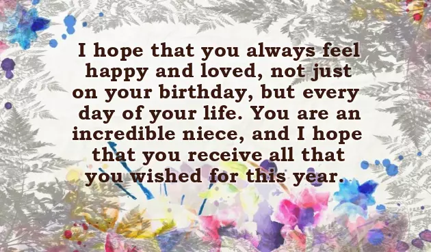 To My Beautiful Niece On Her Birthday