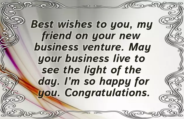 Congratulations Best Wishes For New Business