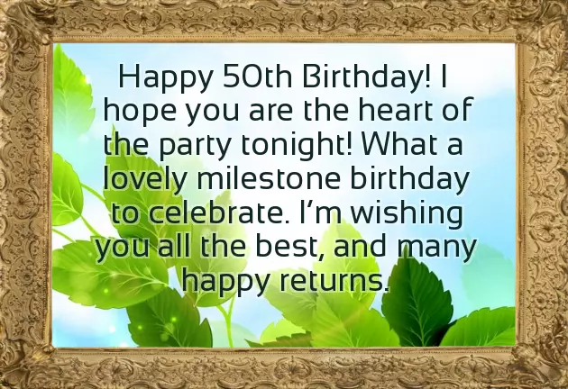 Happy 50Th Birthday Wishes Man Happy 50Th Birthday Wishes Man