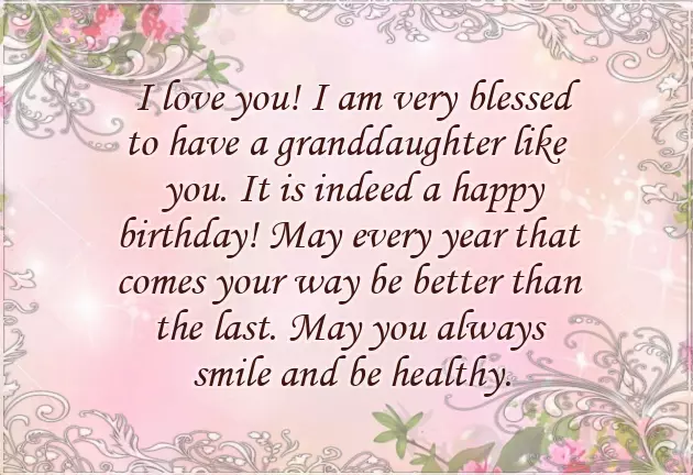 Happy Birthday Granddaughter 5 Years Old