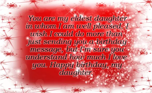 Eldest Daughter Birthday Wishes