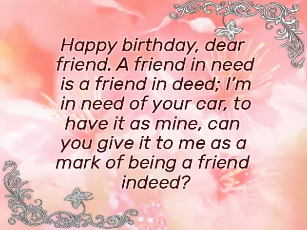 Good Friend Birthday Wishes Funny