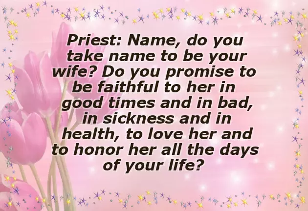 Marriage Phrases
