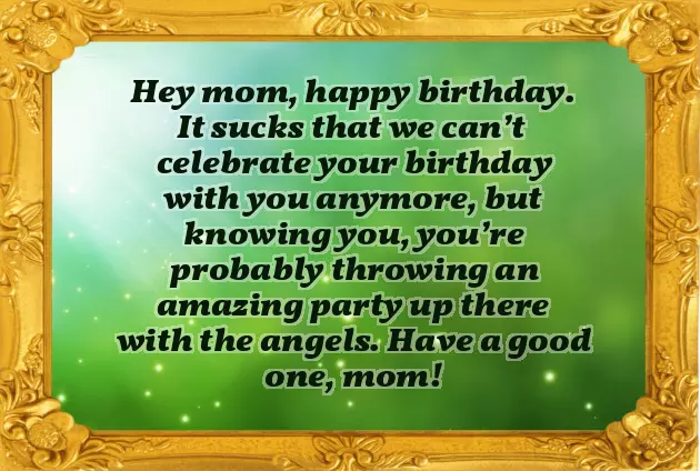 Happy Birthday In Heaven Mum Quotes