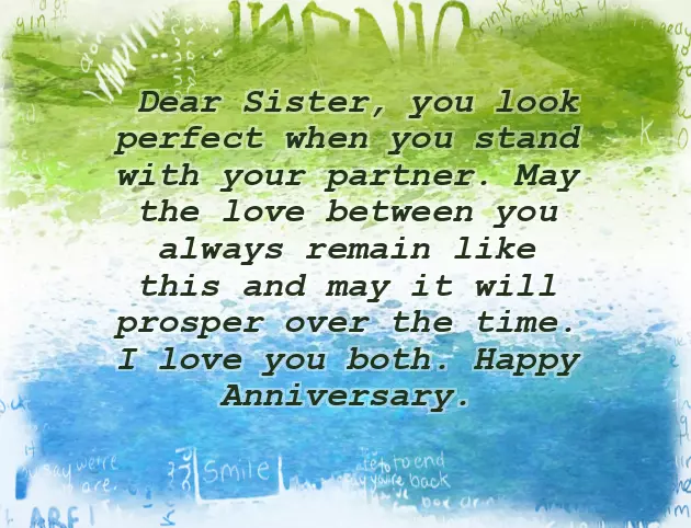 Anniversary To Sister