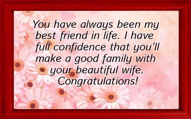 Best Wishes To A Newly Married Couple