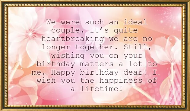 Wish Ex Girlfriend Happy Birthday