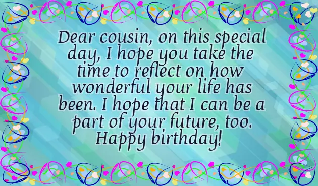 Happy Birthday To My Beautiful Cousin