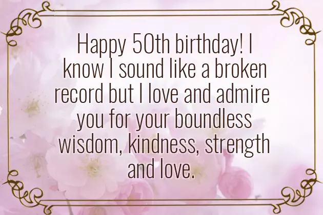50 Birthday Funny Wishes