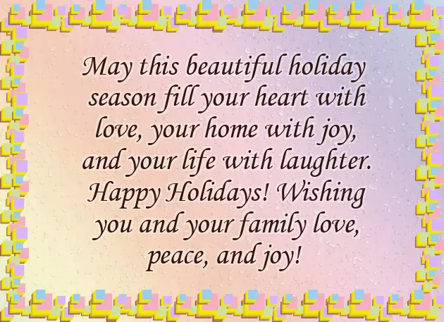 Sample Christmas Greetings