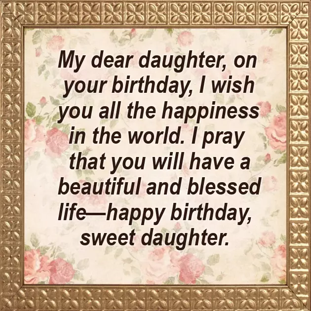 Happy Birthday My Darling Daughter