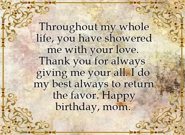 Happy Birthday Mom From Your Favorite Child Happy Birthday Mom From Your Favorite Child