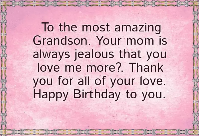 Grandma Birthday Wishes To Grandson Grandma Birthday Wishes To Grandson