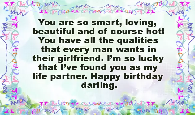 Happy Birthday Wishes To My Lovely Girlfriend