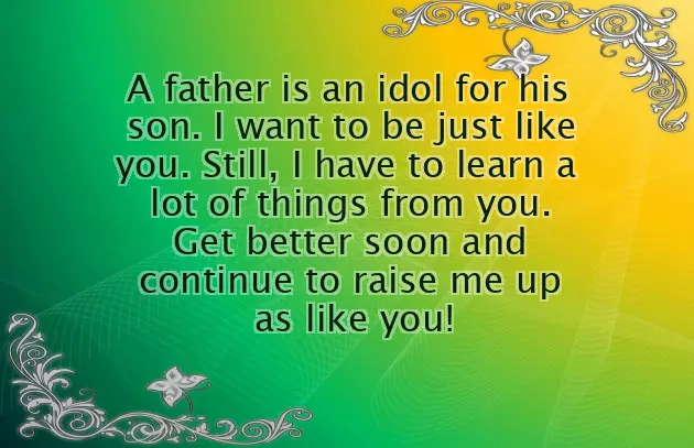 Get Well Soon Message For Dad