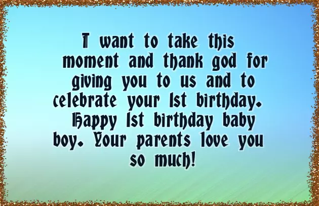 Birthday Wishes To New Born Baby