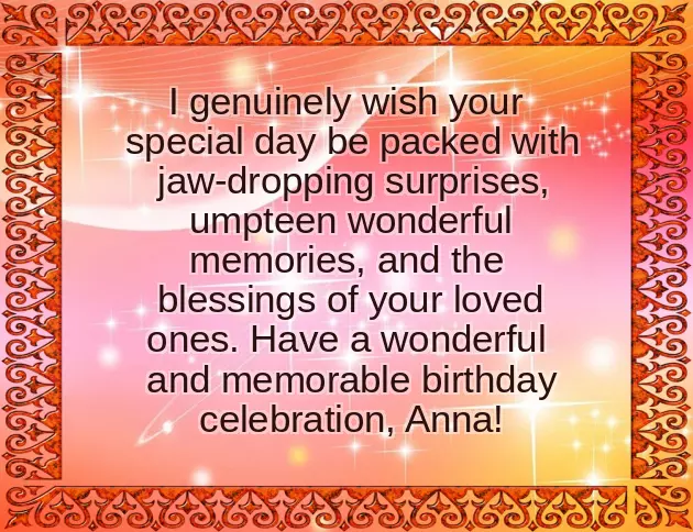 Happy Birthday Anna Wishes Happy Birthday Anna Wishes