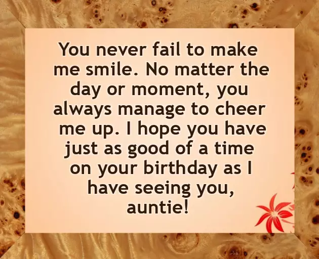 Birthday Quotes For Aunt From Nephew