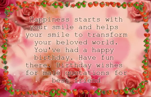 Birthday Quotes For Best Guy Friend