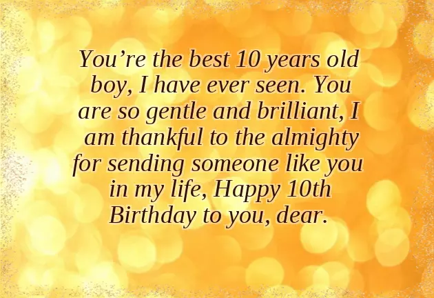 Happy Birthday Son 10 Years Old Happy Birthday Son 10 Years Old