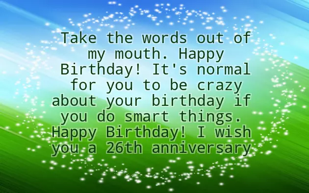 Funny 26 Birthday Quotes