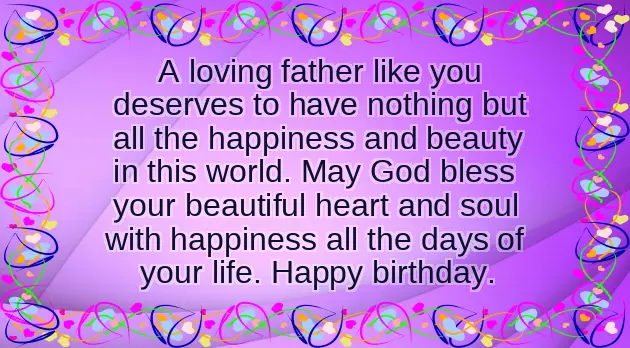 Wish You Happy Birthday Daddy