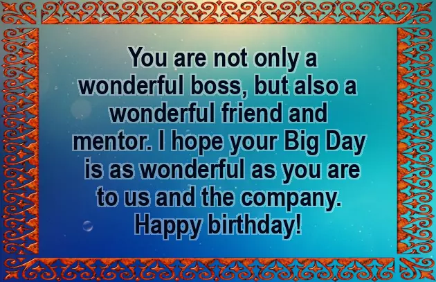 Happy Birthday To My Boss Man