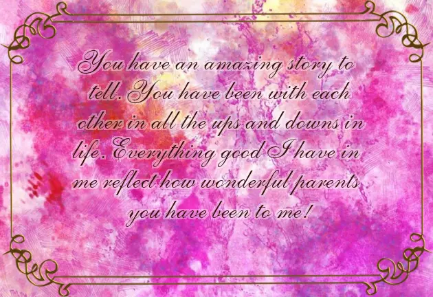 Marriage Anniversary To Parents