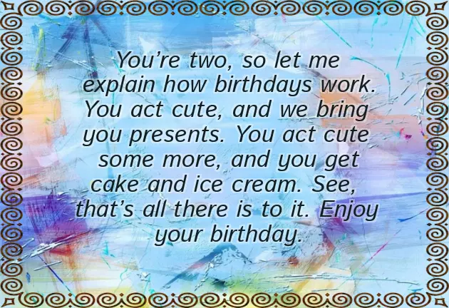 Birthday Wishes For 2 Year Old