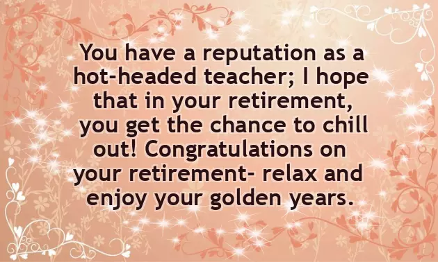 Happy Retirement Wishes For Teachers