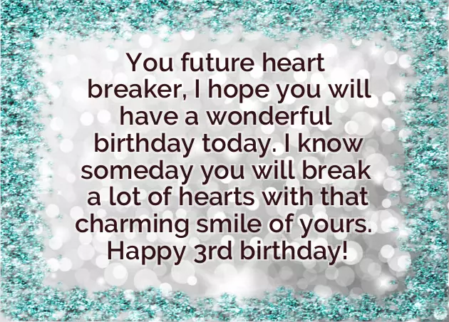 3Rd Birthday Boy Wishes