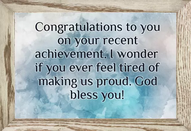 Congratulations To My Sister On Her Success