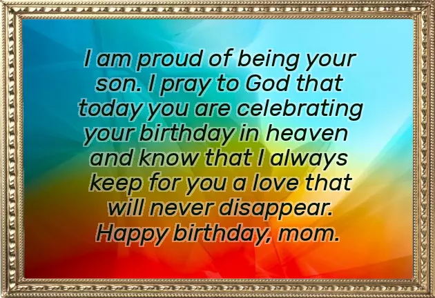 Happy Heavenly Birthday Mom Quotes