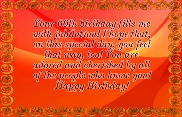 Happy Bday 60 Happy Bday 60
