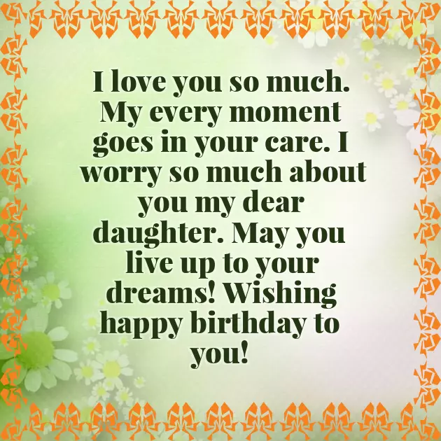 Birthday Wishes Daughter From Dad